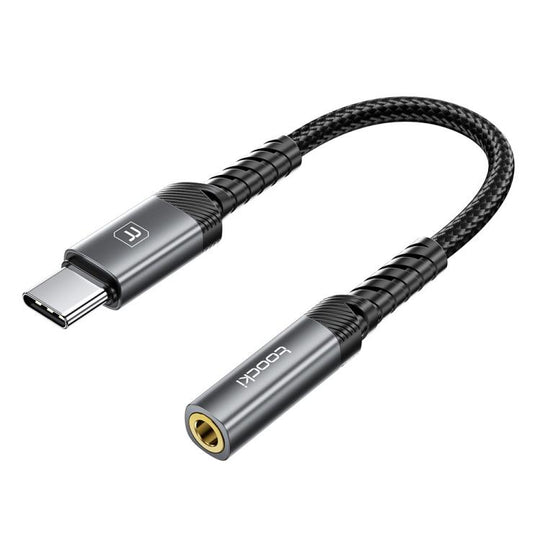 Toocki USB-C/Type-C to 3.5mm Female Headphone Jack Adapter CableHi-Res DAC Braided Auxiliary Dongle
