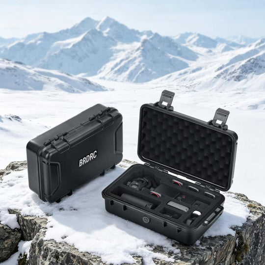 For DJI Osmo Pocket 4P BRDRC Portable Explosion-Proof Storage Case(Black)