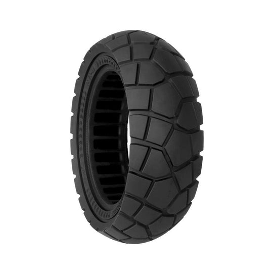 Ulip 80/50-6.5 Off-Road Solid Tire for Electric Scooter 10 Inch Puncture-Proof Flat-Free Rubber Replacement Tire(Black)
