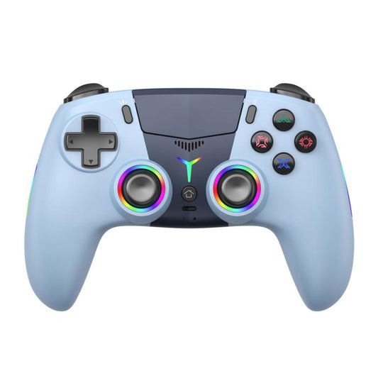 For PS5 Wireless Controller Bluetooth Gamepad With RGB Light, Hall Effect Joy, Back Macro Button(Blue)