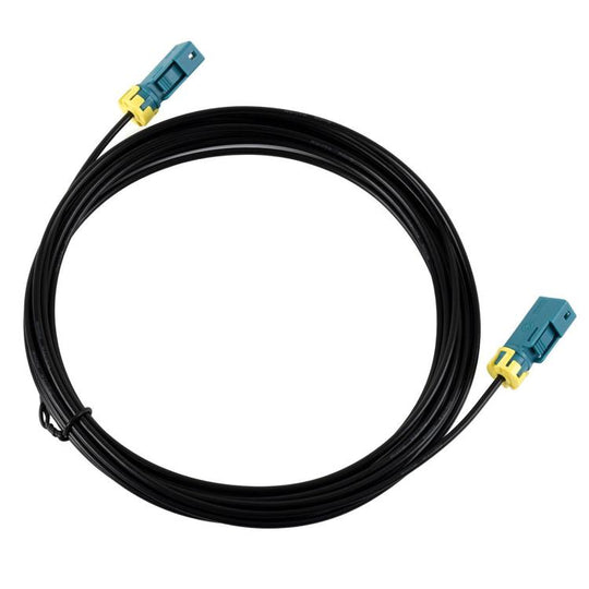 WAVESHARE Fakra Z-Coded Dual Female Waterproof Coaxial Cable, RG174 Coaxial Cable, 5m Length, Compatible With GMSL1/2 Cameras