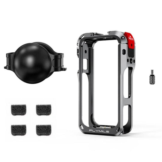 For Insta360 X6 Flymile Action Camera Cage Protective Shockproof Frame(Aluminum Alloy)