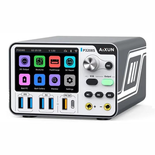 AiXun P3208S Intelligent Adjustable DC Regulated Power Supply Meter Mobile Phone Repair Power Supply EU Plug