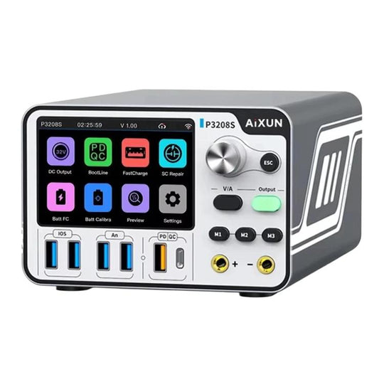 AiXun P3208S Intelligent Adjustable DC Regulated Power Supply Meter Mobile Phone Repair Power Supply US Plug