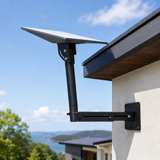 For Starlink Gen 3 Telescopic Roof Wall Mount Bracket Adjustable Angle Steel Pole(Black)