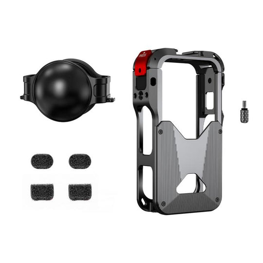 For Insta360 X6 Flymile Heat Dissipation Cage Camera Shockproof Protective Frame(Dark Gray)