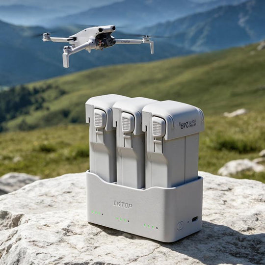 For DJI Lito Series Drone Batteries LKTOP 65W Two-Way Charging Hub 3-Channel Charging Station(Grey)