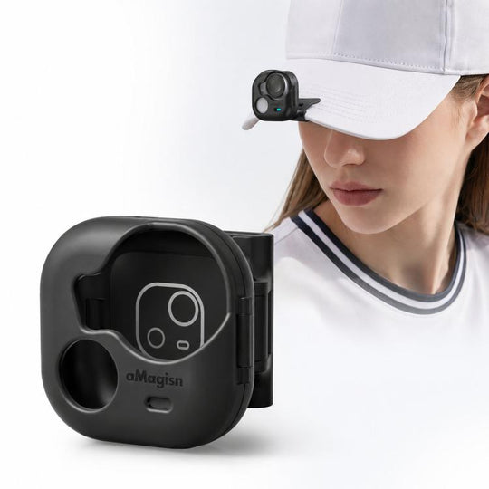 For Insta360 GO Ultra aMagisn Magnetic Cap Clip Mount 360 Rotatable Hat Brim Backpack Strap Clamp POV Vlog Mount