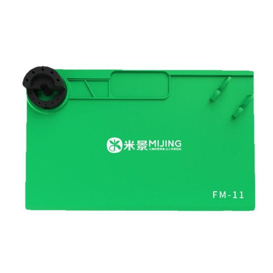 MIJING Heat Resistant Silicone Soldering Mat Anti-Static Electronics Repair Work Pad, Spec: 45x28cm Green