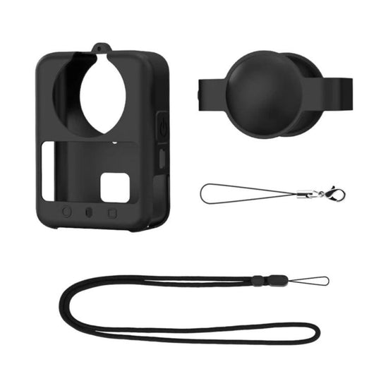 For DJI Osmo 360 / 360 II Flymile Camera Silicone Lens Cover(Black)