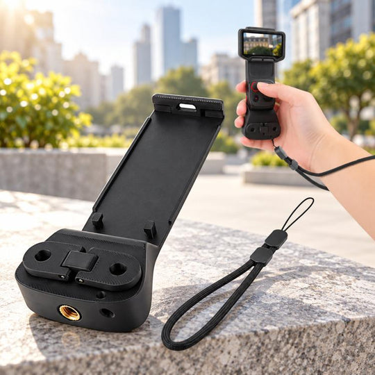 For Insta360 Luna Pro/Ultra Screen Module Quick Release Handle Extension Mount(Black)
