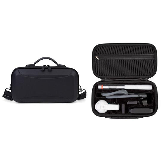 For Insta360 X6 Camera Kit Hard Shell Carrying Case Waterproof Travel Storage Bag with Shoulder Strap(Blank Black)