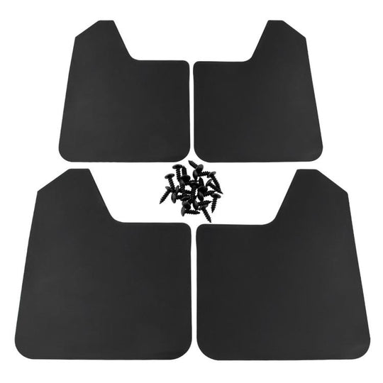 Universal Splash Guards/Mud Flaps For Cars, Pickups, SUVs, And Trucks, Size: 38.4x29.2x2.56cm(Black)
