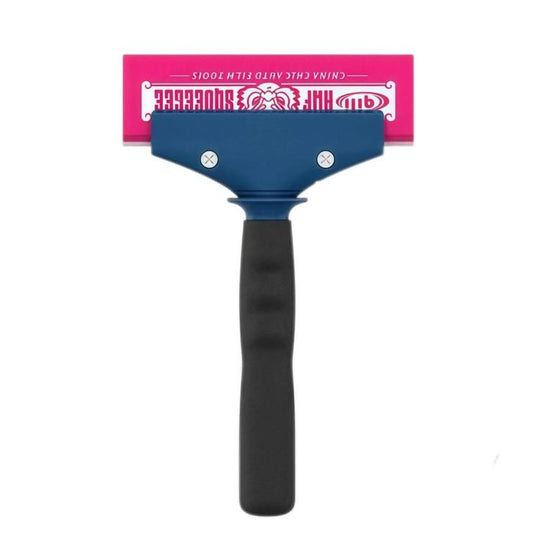 qili Car Window Tinting Tool Double-Layer Rigid Rubber Strip Widened Beef-Tendon Squeegee, Color: 130mm Pink White Adhesive Strip