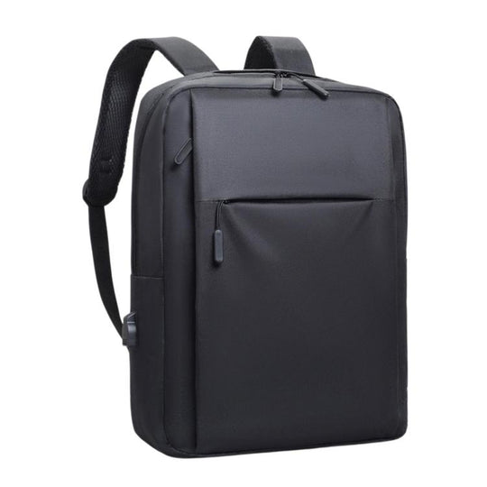 Large Capacity Laptop Backpack Business Casual Student Rucksack(Black)