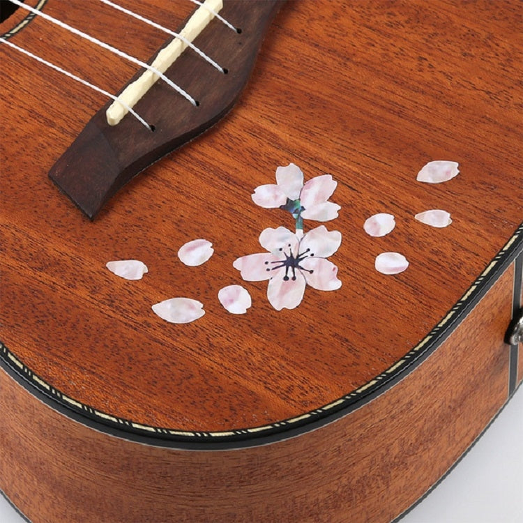 2 PCS Guitar Panel Stickers DIY Cherry Blossom Stickers Ukuleles Paste(Cherry Petals) - String Instrument Accessories by buy2fix | Online Shopping UK | buy2fix