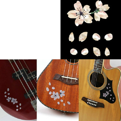 2 PCS Guitar Panel Stickers DIY Cherry Blossom Stickers Ukuleles Paste(Cherry Petals) - String Instrument Accessories by buy2fix | Online Shopping UK | buy2fix