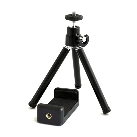 Multi-functional Aluminum Alloy Mount Tripod with Phone Clamp - Desktop Holder by buy2fix | Online Shopping UK | buy2fix