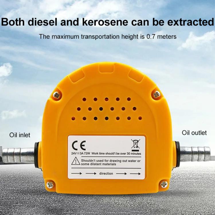 24V 60W Oil / Crude oil Fluid Sump Extractor Scavenge Exchange Transfer Pump Suction Transfer Pump + Tubes for Auto Car Boat Mot by buy2fix