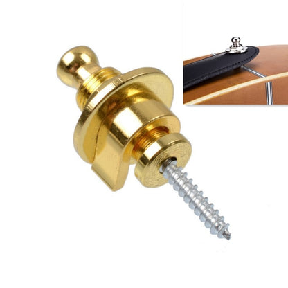 Metal Universal Guitar Strap Buckle Strap Nail Anti-off Guitar Tail Nail(Gold) - String Instrument Accessories by buy2fix | Online Shopping UK | buy2fix