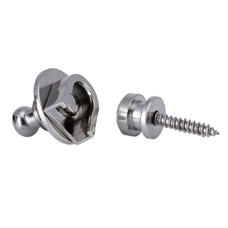 Metal Universal Guitar Strap Buckle Strap Nail Anti-off Guitar Tail Nail(Silver) - String Instrument Accessories by buy2fix | Online Shopping UK | buy2fix