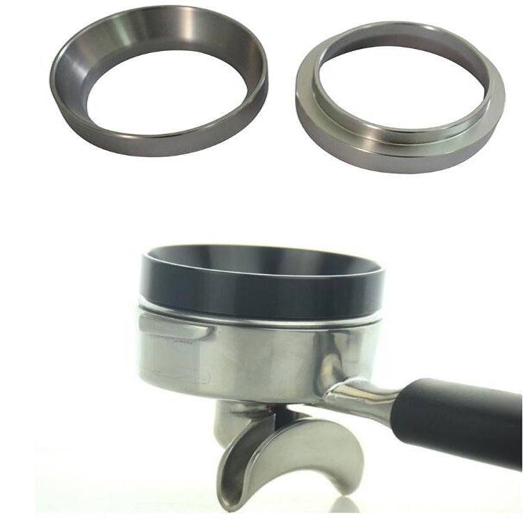 Coffee Machine Powder Picker Powder Ring Anti-flying Powder Quantitative Ring Espresso 58mm without Magnetic Machine Accessories, Specification:58mm(Silver) - Coffee Machine Parts by buy2fix | Online Shopping UK | buy2fix