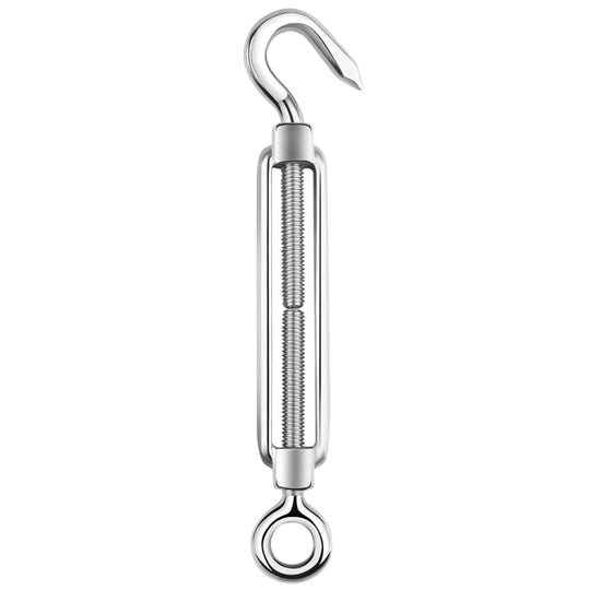 Flower Basket Screws 304 Stainless Steel Wire Rope Hook Tensioner, Specification:M12(Silver)
