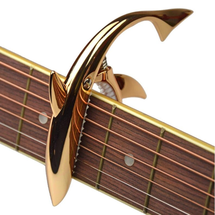 Shark Shape Zinc Alloy Guitar Capo(Rose Gold) - String Instrument Accessories by buy2fix | Online Shopping UK | buy2fix