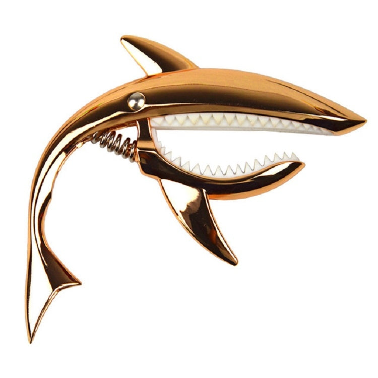 Shark Shape Zinc Alloy Guitar Capo(Rose Gold) - String Instrument Accessories by buy2fix | Online Shopping UK | buy2fix