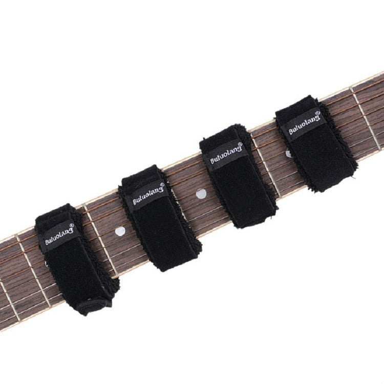 Muffler Band Stop Band Electric Guitar Electric Bass Acoustic Guitar Damper Musical Instrument Accessories, Size:Small(Black) - String Instrument Accessories by buy2fix | Online Shopping UK | buy2fix