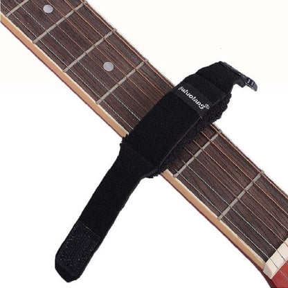 Muffler Band Stop Band Electric Guitar Electric Bass Acoustic Guitar Damper Musical Instrument Accessories, Size:Large(Black) - String Instrument Accessories by buy2fix | Online Shopping UK | buy2fix