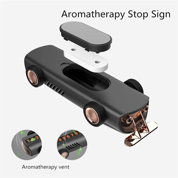 Temporary Parking Number Plate For Car With Hidden Car Card Multifunctional Car Perfume Decoration by buy2fix