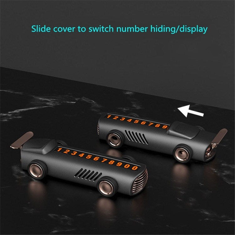 Temporary Parking Number Plate For Car With Hidden Car Card Multifunctional Car Perfume Decoration by buy2fix