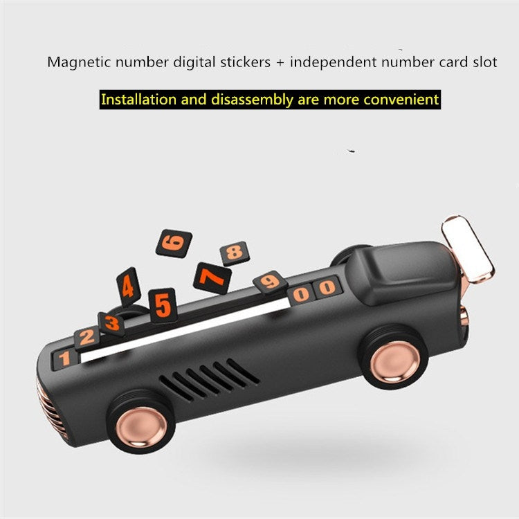 Temporary Parking Number Plate For Car With Hidden Car Card Multifunctional Car Perfume Decoration by buy2fix