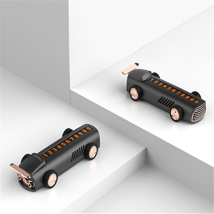 Temporary Parking Number Plate For Car With Hidden Car Card Multifunctional Car Perfume Decoration by buy2fix