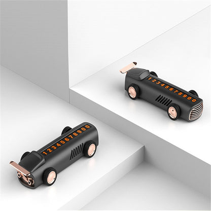 Temporary Parking Number Plate For Car With Hidden Car Card Multifunctional Car Perfume Decoration by buy2fix