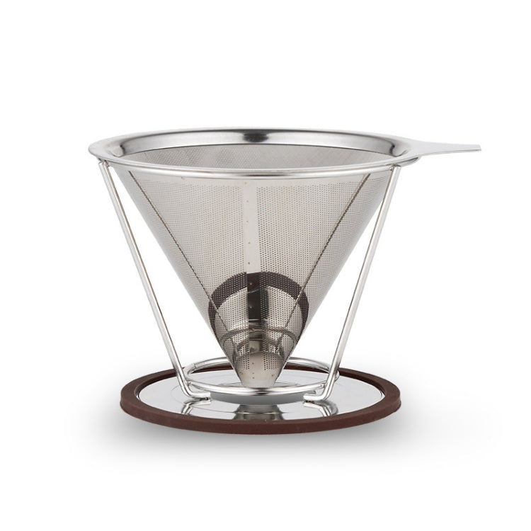 Stainless Steel Filter Cone Filter Cartridge Tea Coffee Free Paper Filter Cup(Silver) - Coffee Machine Parts by buy2fix | Online Shopping UK | buy2fix