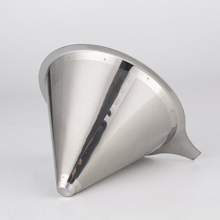 Stainless Steel Filter Cone Filter Cartridge Tea Coffee Free Paper Filter Cup(Silver) - Coffee Machine Parts by buy2fix | Online Shopping UK | buy2fix