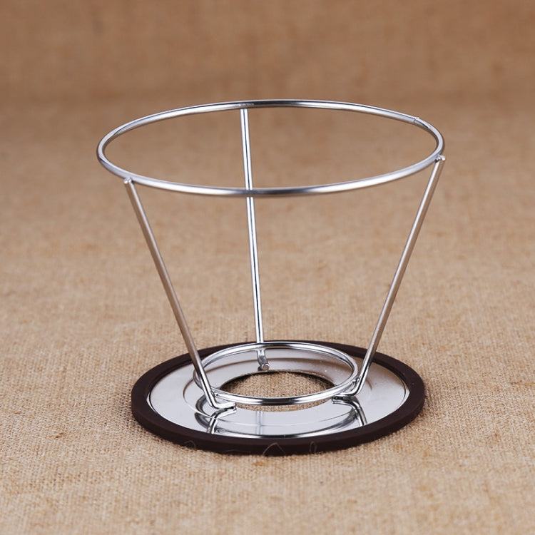Stainless Steel Filter Cone Filter Cartridge Tea Coffee Free Paper Filter Cup(Silver) - Coffee Machine Parts by buy2fix | Online Shopping UK | buy2fix