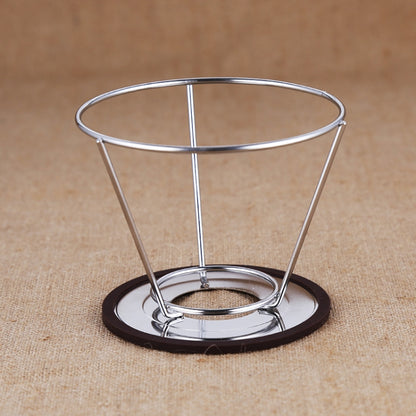 Stainless Steel Filter Cone Filter Cartridge Tea Coffee Free Paper Filter Cup(Silver) - Coffee Machine Parts by buy2fix | Online Shopping UK | buy2fix