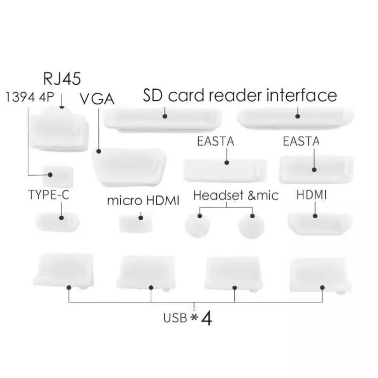 Laptop Universal Silicone Dust Plug (Pink) by buy2fix