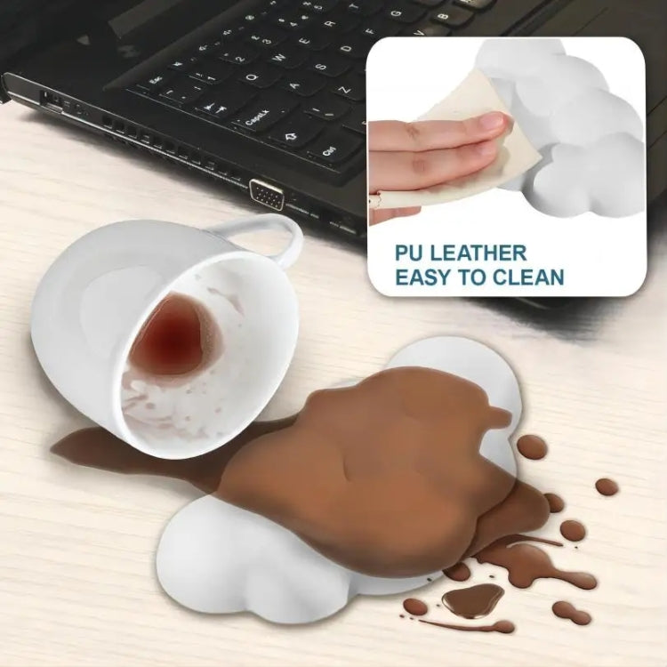 Cloud Wrist Rest Memory Foam Mouse Pad Office Desktop Wrist Brace (White) by buy2fix