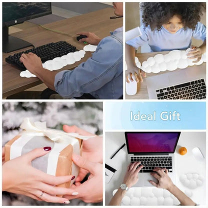 Cloud Wrist Rest Memory Foam Mouse Pad Office Desktop Wrist Brace (White) by buy2fix