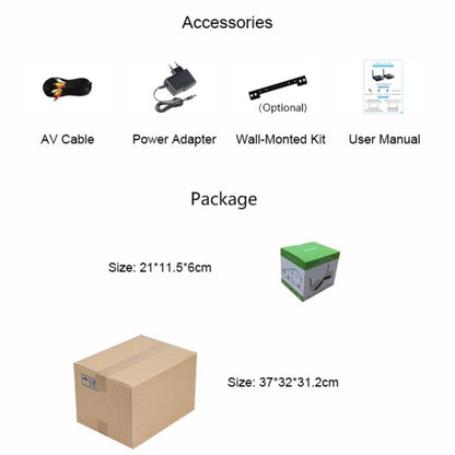 Measy AV220-2 2.4GHz Wireless Audio / Video Transmitter + 2 Receiver, Transmission Distance: 200m (Black) - Set Top Box & Accessories by Measy | Online Shopping UK | buy2fix