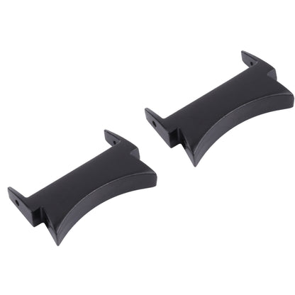 1 Pair For Samsung Galaxy Watch4 40mm / 44mm Smart Watch Watchband Connector Converter (Black) - Other Parts by buy2fix | Online Shopping UK | buy2fix