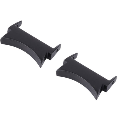 1 Pair For Samsung Galaxy Watch4 40mm / 44mm Smart Watch Watchband Connector Converter (Black) - Other Parts by buy2fix | Online Shopping UK | buy2fix