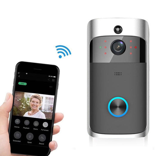 M4 720P Smart WIFI Ultra Low Power Video PIR Visual Doorbell with 3 Battery Slots,Support Mobile Phone Remote Monitoring & Night Vision & 166 Degree Wide-angle Camera Lens (Black) - Video DoorBell by buy2fix | Online Shopping UK | buy2fix