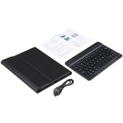 A06 Detachable Lambskin Texture Ultra-thin TPU Bluetooth Keyboard Leather Tablet Case with Stand For iPad mini 6 / mini 7 (Black) - For iPad mini by buy2fix | Online Shopping UK | buy2fix