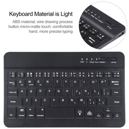 A06 Detachable Lambskin Texture Ultra-thin TPU Bluetooth Keyboard Leather Tablet Case with Stand For iPad mini 6 / mini 7 (Black) - For iPad mini by buy2fix | Online Shopping UK | buy2fix