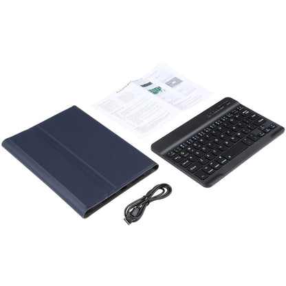 A06 Detachable Lambskin Texture Ultra-thin TPU Bluetooth Keyboard Leather Tablet Case with Stand For iPad mini 6 / mini 7 (Blue) - For iPad mini by buy2fix | Online Shopping UK | buy2fix